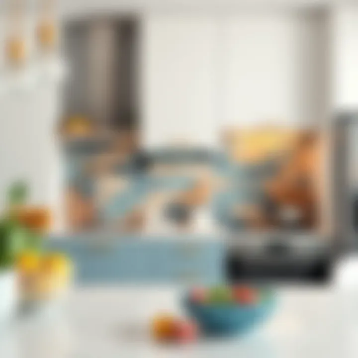 Stylish kitchen incorporating a backsplash