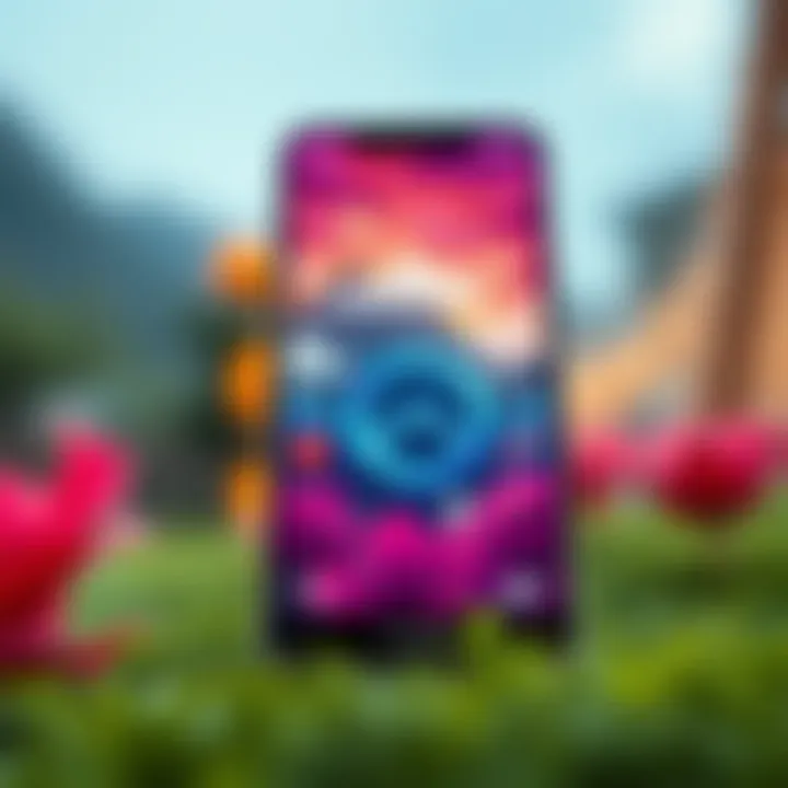 Creative Digital Art Artistic representation of digital art for mobile screens