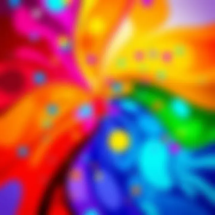 Vibrant Abstract Design Colorful abstract design for phone wallpaper