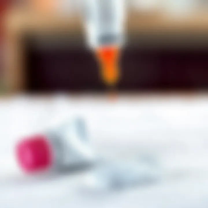 Ready-to-Use Adhesive After Thawing Thawed adhesive ready for application