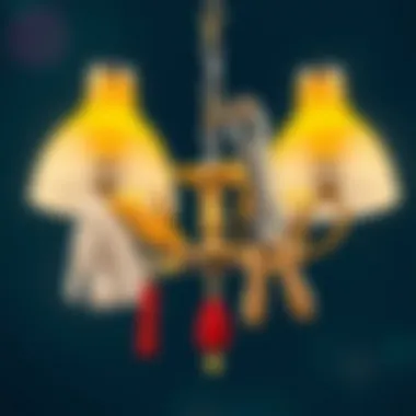 Tools and materials for chandelier installation