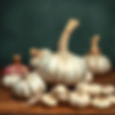 Various garlic storage options displayed