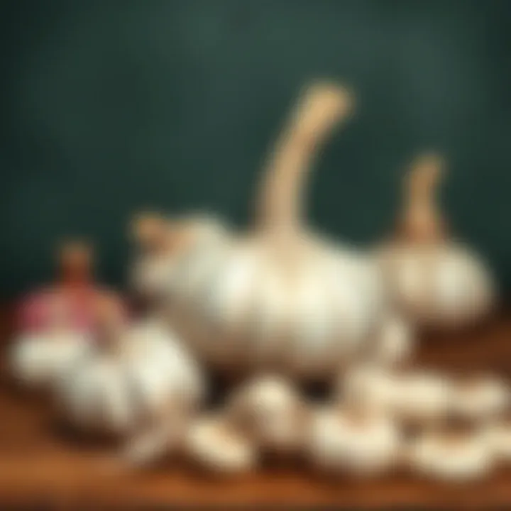 Various garlic storage options displayed