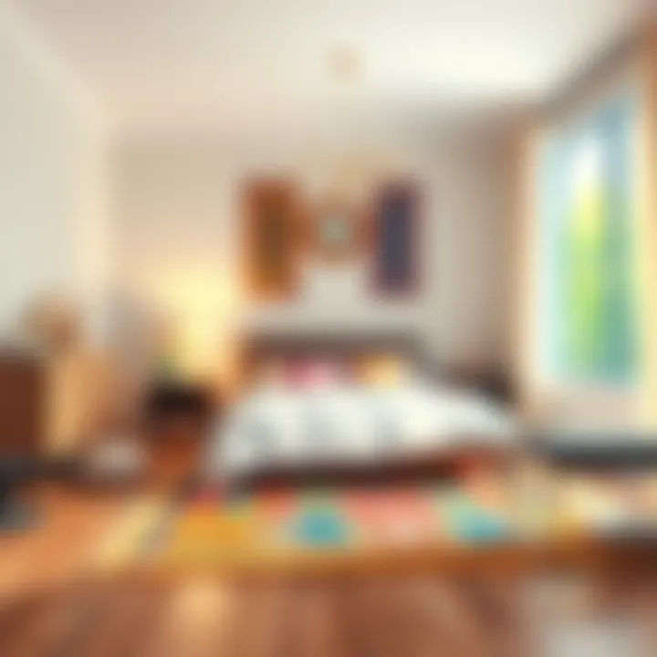 Techniques for Placing Rugs Techniques for placing rugs in a bedroom