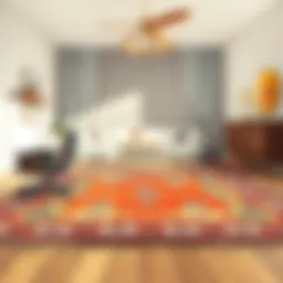 Selection of a stylish carpet for bedroom ambiance