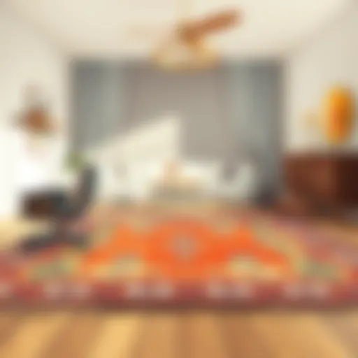 Selection of a stylish carpet for bedroom ambiance