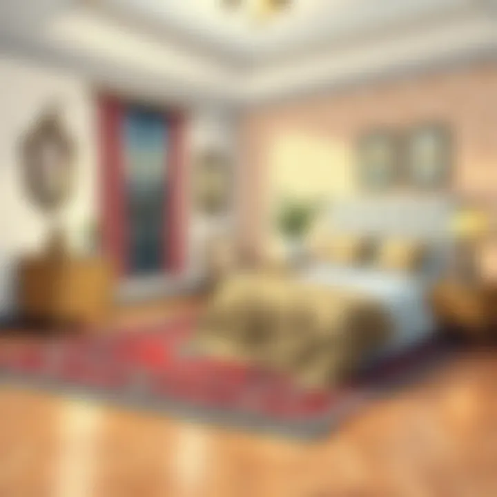 Proper techniques for laying a carpet in a bedroom